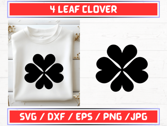 4 Leaf Clover SVG: Graphics for Crafts & Local Branding