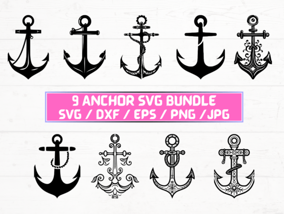 Anchor SVG File: A Graphic Asset for Crafts and Branding