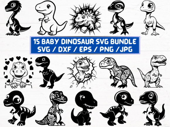 Baby Dinosaur Laser Cut