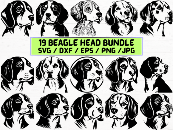 Beagle Head SVG: A Versatile Graphic for Crafts and Digital Selling