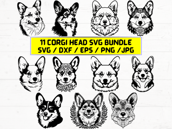Corgi Head SVG: A Graphic Asset for Crafts and Branding