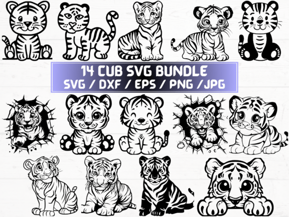 Cub SVG Bundle: Modern Graphics for Creative Crafts