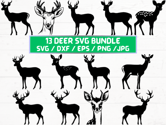 Deer Graphics for Crafts & Content Publishing