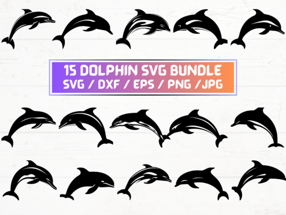 Dolphin SVG Files for Cricut: Graphics & Crafts for Local Branding