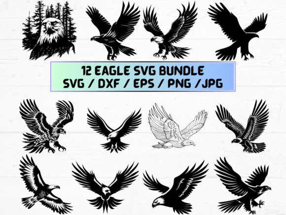 Eagle Laser Cut Graphics for Crafts