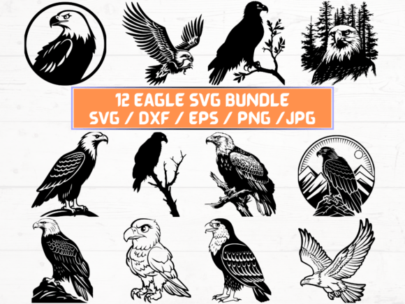 Eagle SVG File: A Graphic Asset for Crafts and Branding