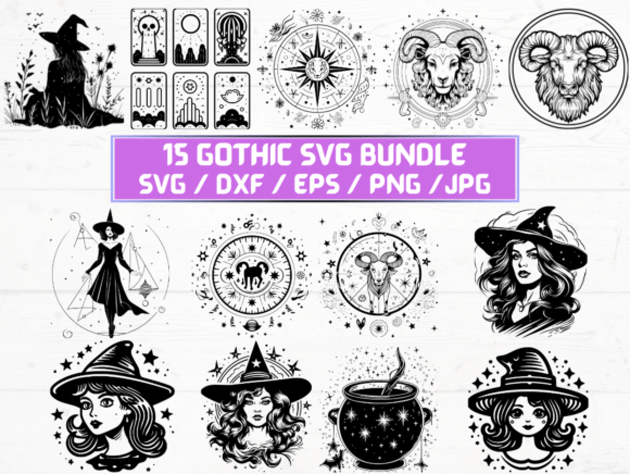 Gothic Laser Cut Graphics for Crafts