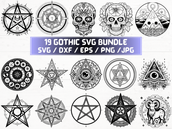 Gothic SVG Bundle: A Crafters’ Graphic Design Asset