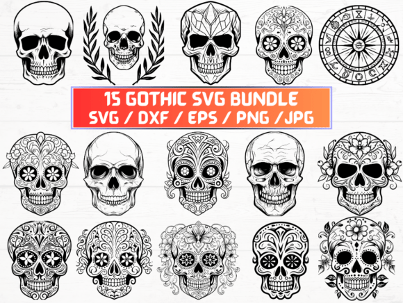 Gothic SVG for Crafts and Graphics