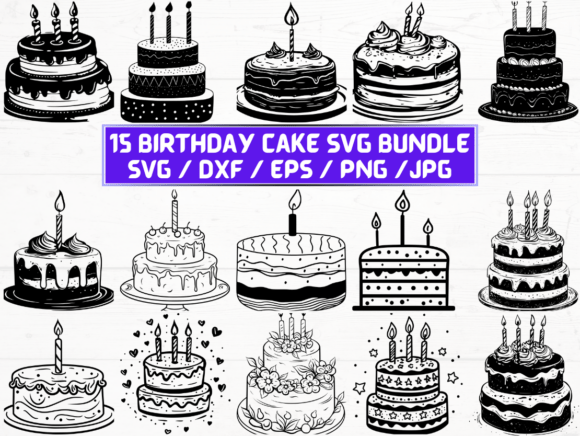 Graphic Design Asset for Birthday Cake Branding