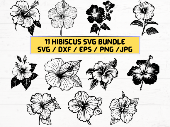 Hibiscus Flower SVG: Graphics for Crafts-Driven Branding