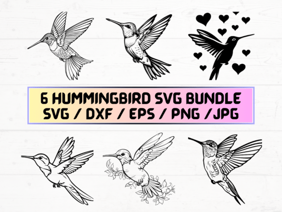 Hummingbird SVG Laser Cut