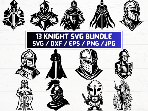Knight Laser Cut Graphics for Crafts