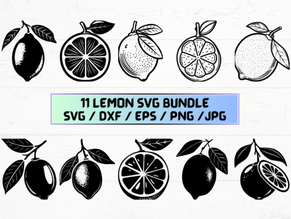 Lemon Laser Cut Graphics for Crafts