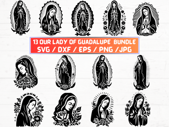 Our Lady of Guadalupe Graphics for Crafts