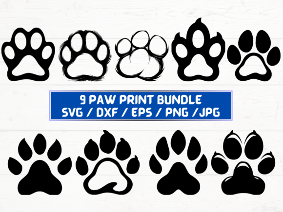 Paw Print Silhouette SVG: Graphics for Crafts & Brand Storytelling