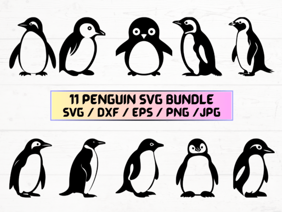 Penguin SVG Files for Cricut: Graphics & Crafts Ready