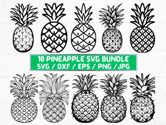 Pineapple Laser Cut Graphics for Crafts
