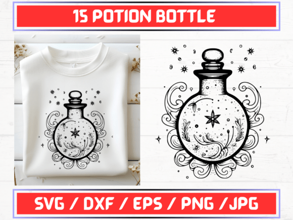 Potion Bottle SVG Bundle: Graphics & Graphic Templates