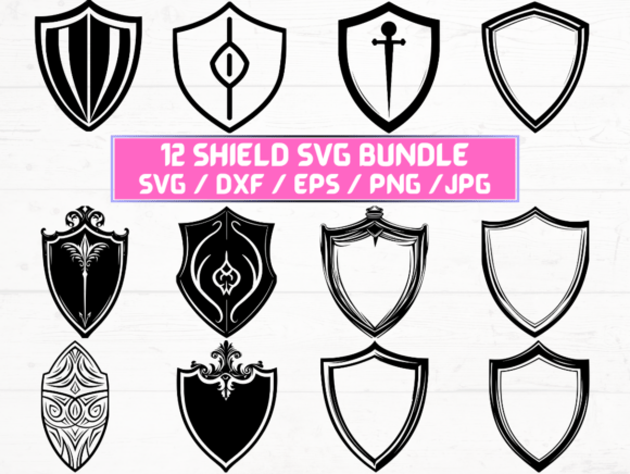Shield SVG File: A Graphic Asset for Crafts and Branding