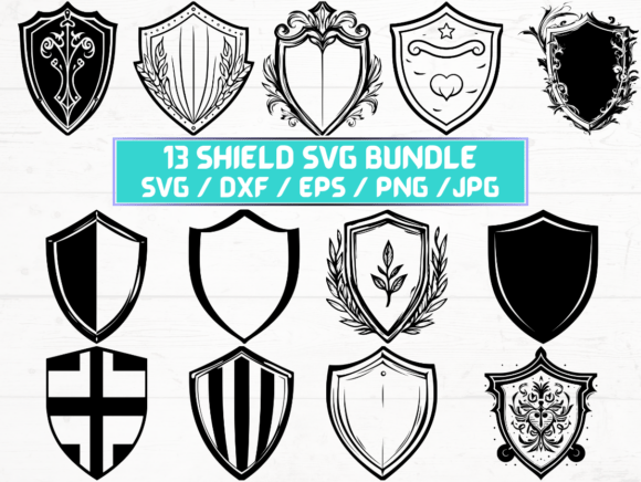 Shield SVG Files for Cricut: Graphics for Crafts
