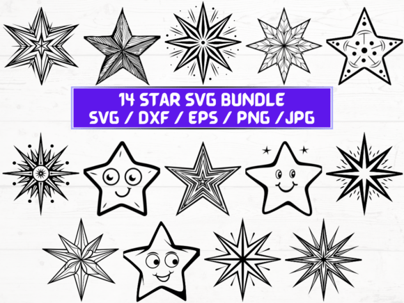 Star Graphics for Crafts