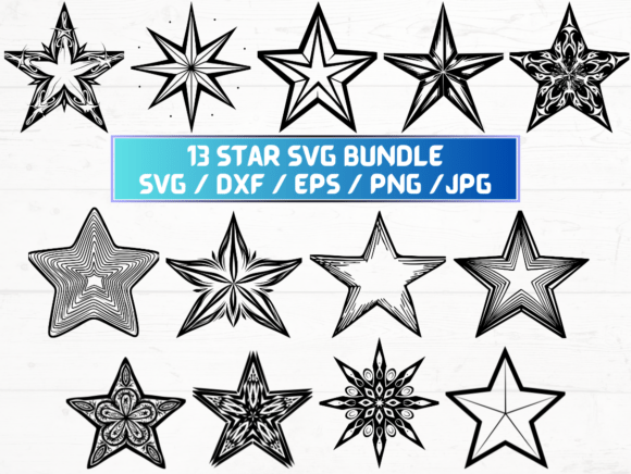 Star Svg Cricut Graphics for Crafts