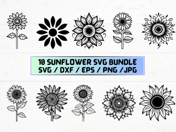 Sunflower Stencil: Graphics & Crafts Asset Review