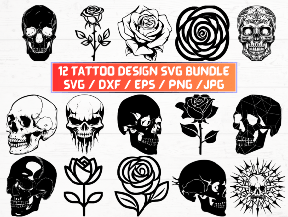 Tattoo Design Graphics for Crafts