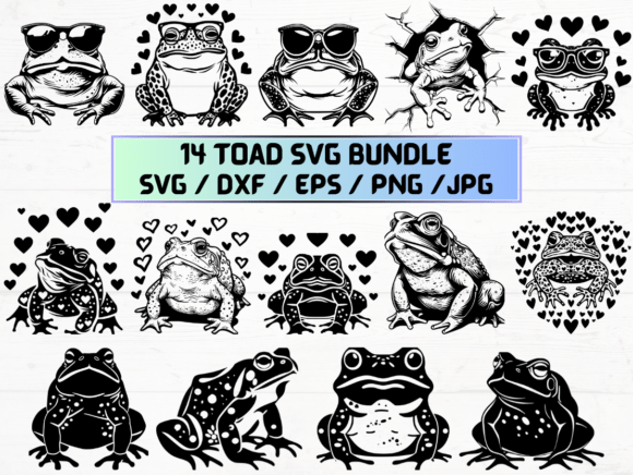 Toad Engraving SVG: Crafts & Graphics for Local Branding