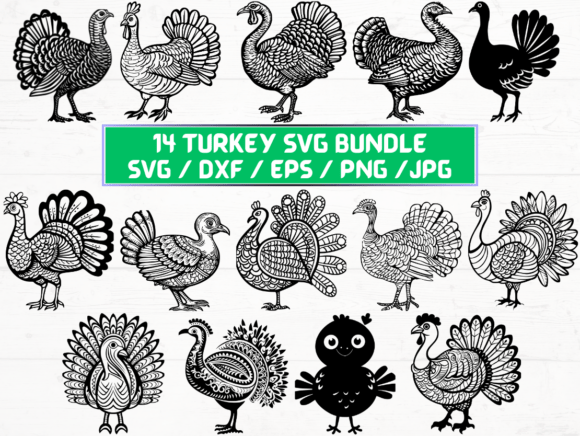 Turkey SVG File: Graphics for Crafts & Local Branding