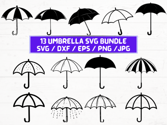 Umbrella Graphics for Crafts