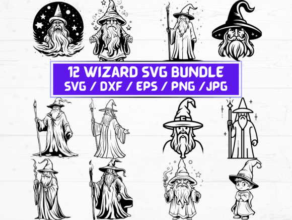Wizard SVG: A Graphic Asset for Crafts and Branding